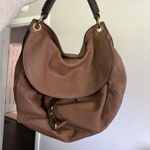 Miu Miu Tan Leather Hobo Bag